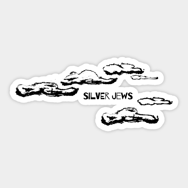 Silver Jews: Send in the clouds, black and white Sticker by Window House